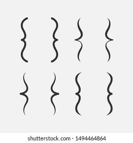 Bracket set collection. vector illustration