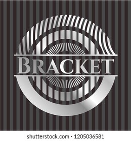 Bracket silvery emblem