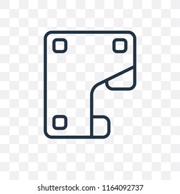 Bracket vector icon isolated on transparent background, Bracket logo concept