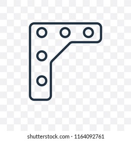 Bracket vector icon isolated on transparent background, Bracket logo concept