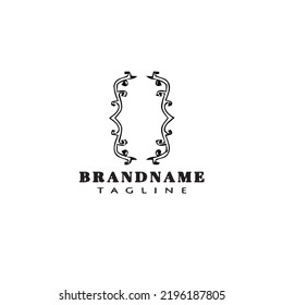 brackets cute logo icon design template black modern isolated vector illustration