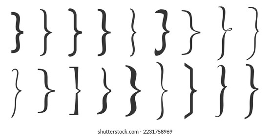 Brackets icon collection.. Vector Illustration