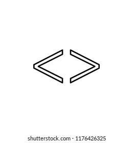 brackets icon. Element of education for mobile concept and web apps icon. Thin line icon for website design and development, app development. Premium icon