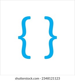 brackets icon vector illustration symbol