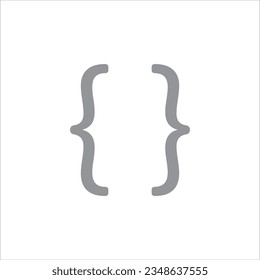 brackets icon vector illustration symbol