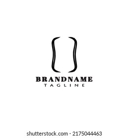brackets logo creative icon design template black modern isolated vector illustration