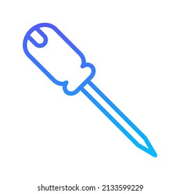 Bradawl Line Gradient Icon Design