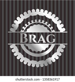 Brag silvery emblem