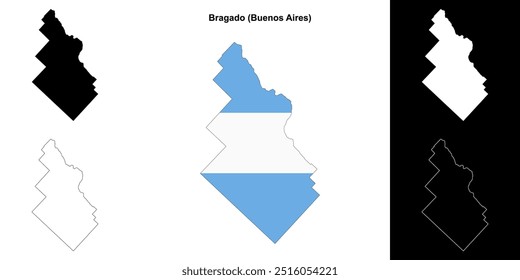 Conjunto de mapas de Bragado department (Buenos Aires)