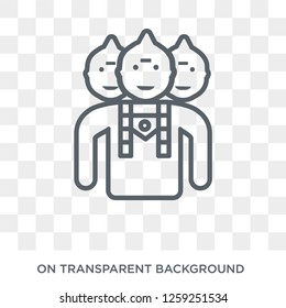 Brahma icon. Trendy flat vector Brahma icon on transparent background from india collection. High quality filled Brahma symbol use for web and mobile