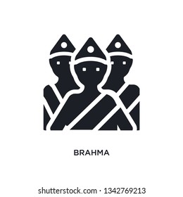 brahma isolated icon. simple element illustration from india concept icons. brahma editable logo sign symbol design on white background. can be use for web and mobile