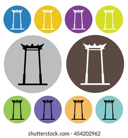 Brahman Swing icons set.Vector illustration