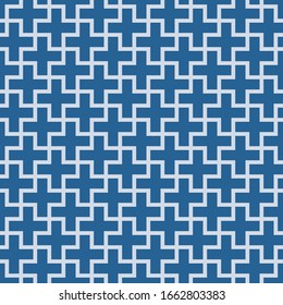 braid abstract monochromatic design seamless patterns. A seamless vector background. blue ornament. Graphic modern pattern. Simple graphic design.