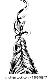 Braid Fashion Illustration