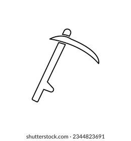 braid icon on a white background, vector illustration