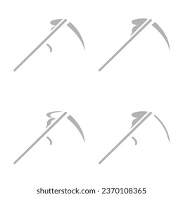 braid icon on a white background, vector illustration
