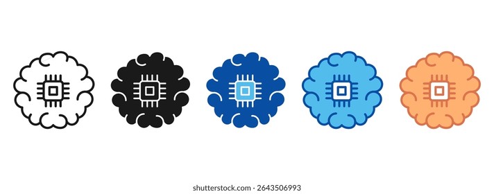Braid Icon Set Multiple Style Collection