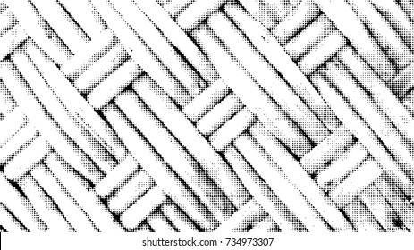 Braided Basket Texture Background. Vector illustration.