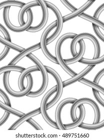 Braided cable vector seamless pattern