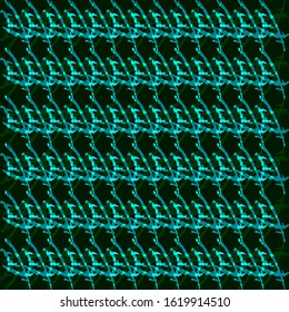 Braided geometric pattern of wire and dark arrows on a red background.
