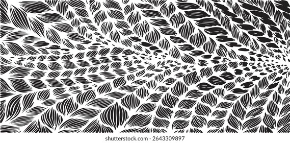 Cabelo trançado texturizado vetor de fundo
