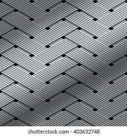 braided metallic background