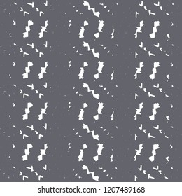 Braids on indigo background. Knitted detail with decorative strips. Carpet texture. Vector illustration.