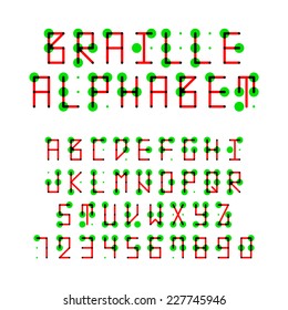 Braille Alphabet. Vector.