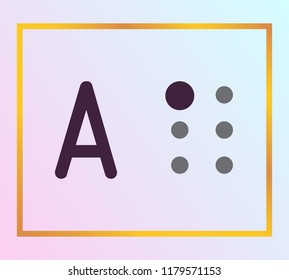 Braille, blind people 