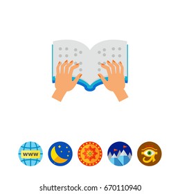 Braille book icon