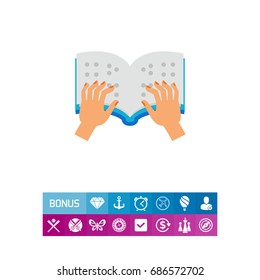 Braille book icon
