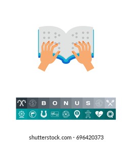 Braille book icon