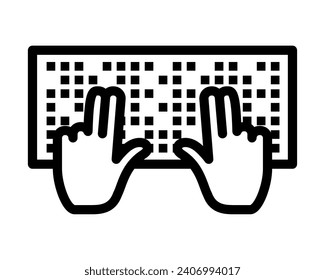 braille book read illustration design
