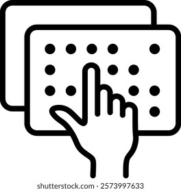 Braille disability disabled hand click accessibility blind read 5930