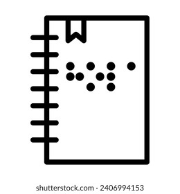 diseño de ilustraciones de ceguera de guía braille