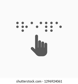 braille icon, braille vector