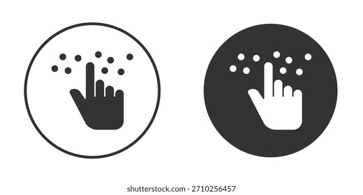 Braille icon for website design, logo for web and apps.