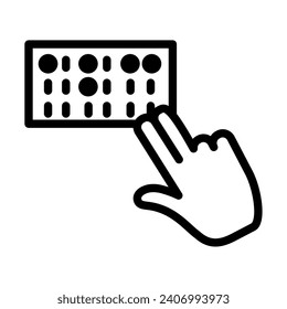 braille language learning illustration design