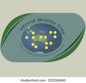 Braille Language Symbols – Accessibility and Disability Awareness Vector