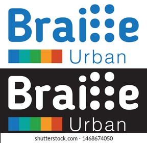 Braille Logo. Louis Braille Vector Illustration Eps 10