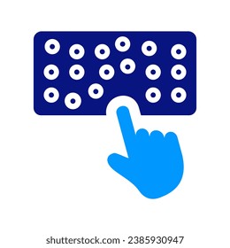 Braille, Musical Console, Click, Security Code, Mobile Password, Pincode. App, kind, kinds, mobile, pin, sort, type. Password Management as a Service. Suitable for Security. Keypad, dial pad, numpad.