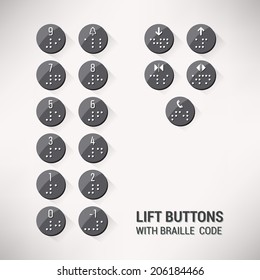 Braille Numbers And Lift Symbols