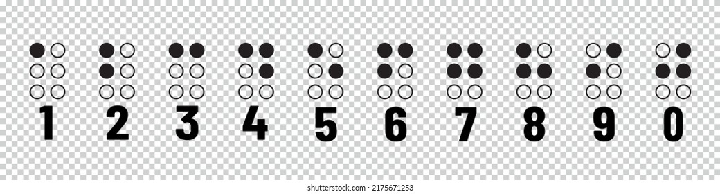 braille-numbers-tactile-writing-system-used-stock-vector-royalty-free-2175671253-shutterstock