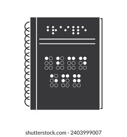 braille en un vector de libros aislado