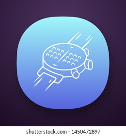 Braille smartwatch app icon. Dot watch, wrist tactile smartwatch. Blind person gadgets, technology innovation. UI/UX user interface. Web or mobile application. Vector isolated illustration