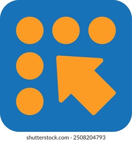 Braille support Flat Two Color Vector Icon Design