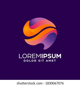 Plantilla de diseño de logotipo de resumen de cerebros