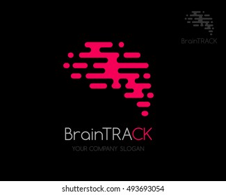 Brain. Abstract Logo In Trendy Style.