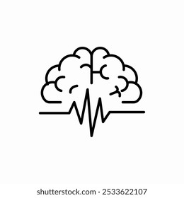 brain activity icon sign vector