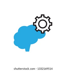 brain activity icon vector modern design